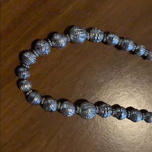 Sterling silver plated full strand beads